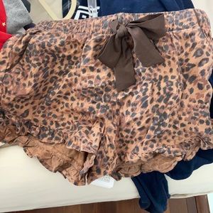 Aerie cheetah sleep shorts